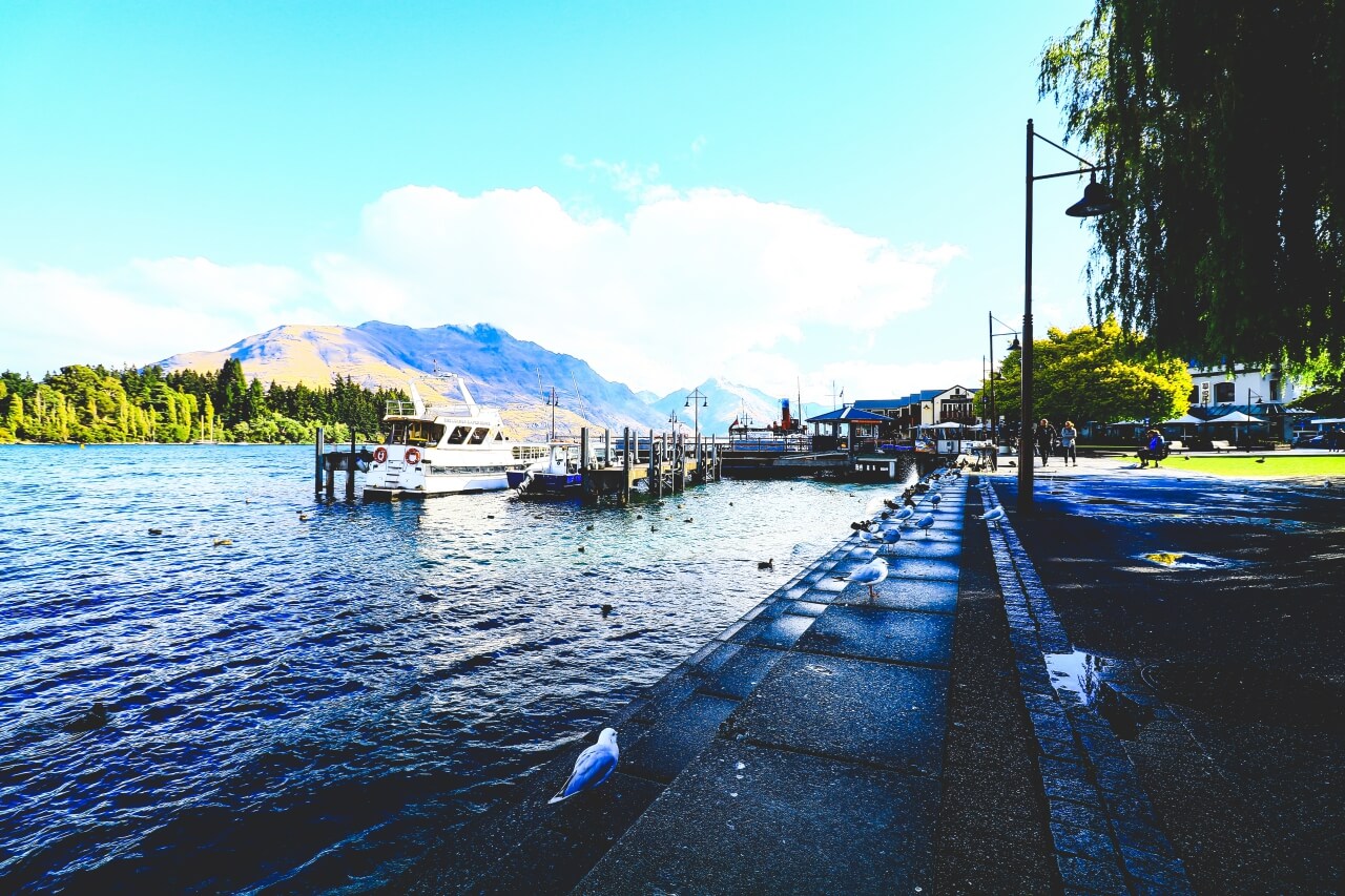 ニュージーランドの港
