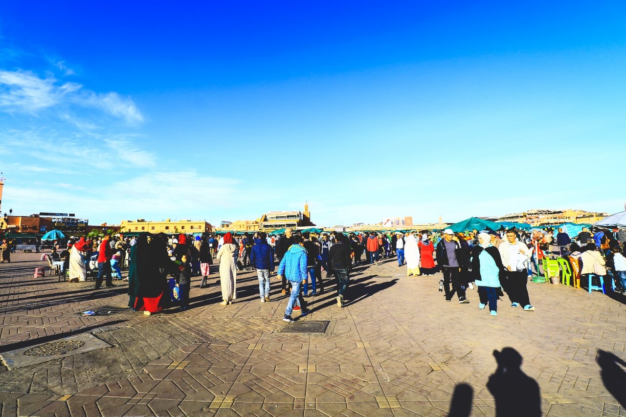 モロッコのジャマエルフナ広場