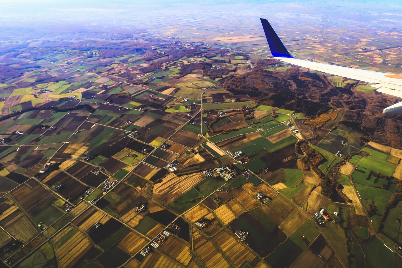 北海道の飛行機