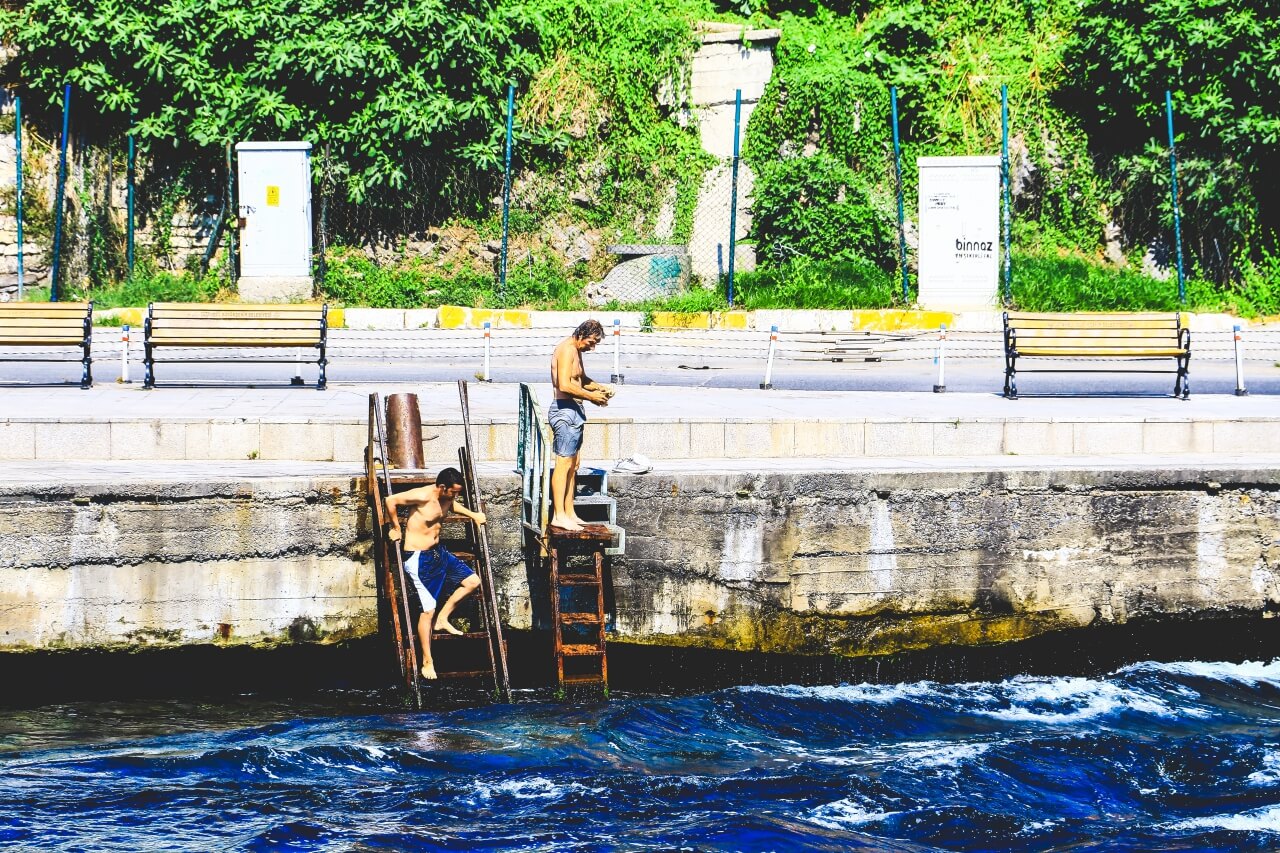 トルコのボスポラス海峡