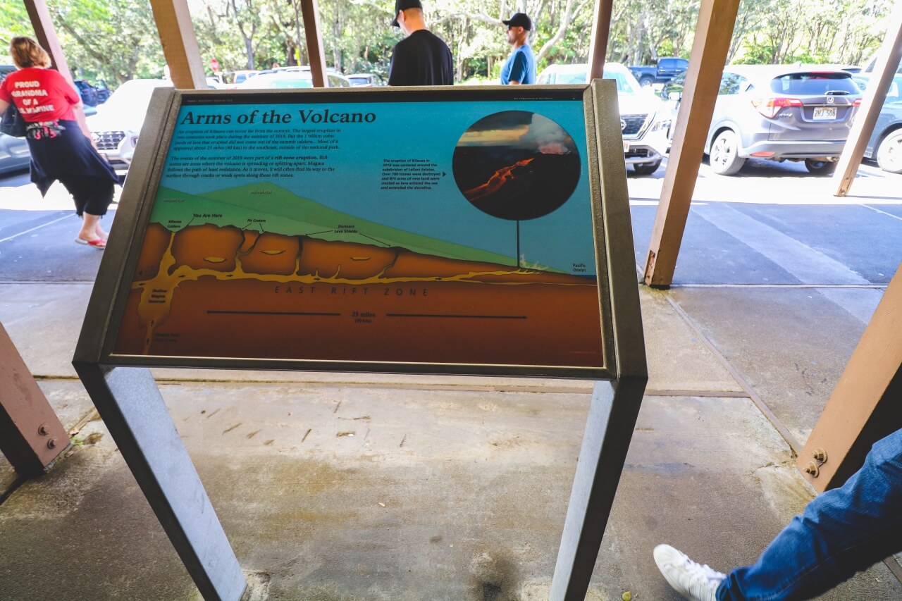ハワイのハワイ火山国立公園