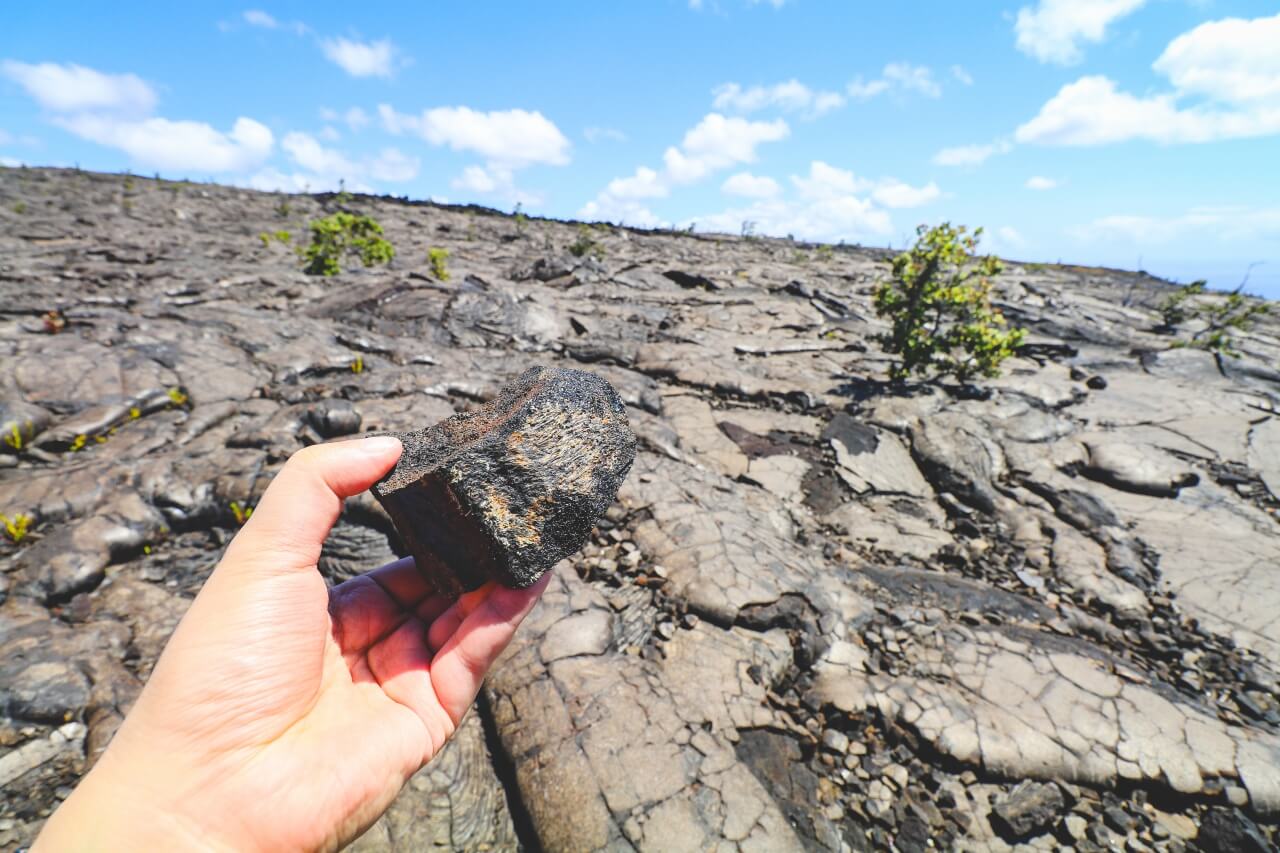 ハワイのハワイ火山国立公園