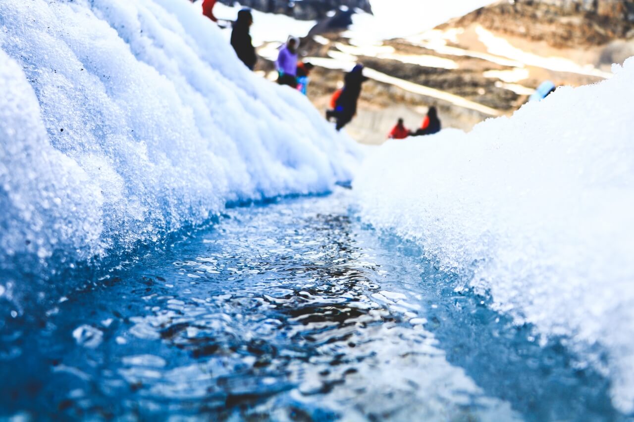 カナダのアサバスカ氷河