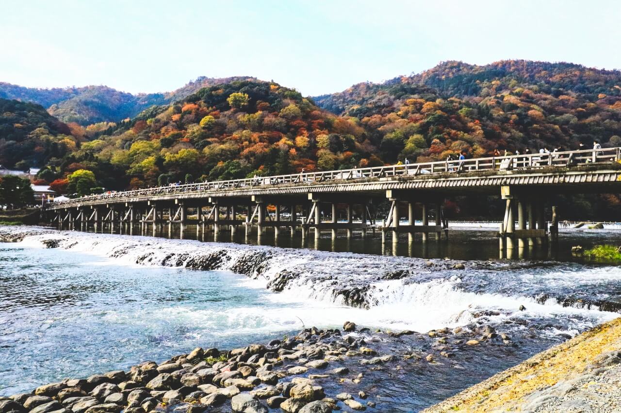 京都の渡月橋
