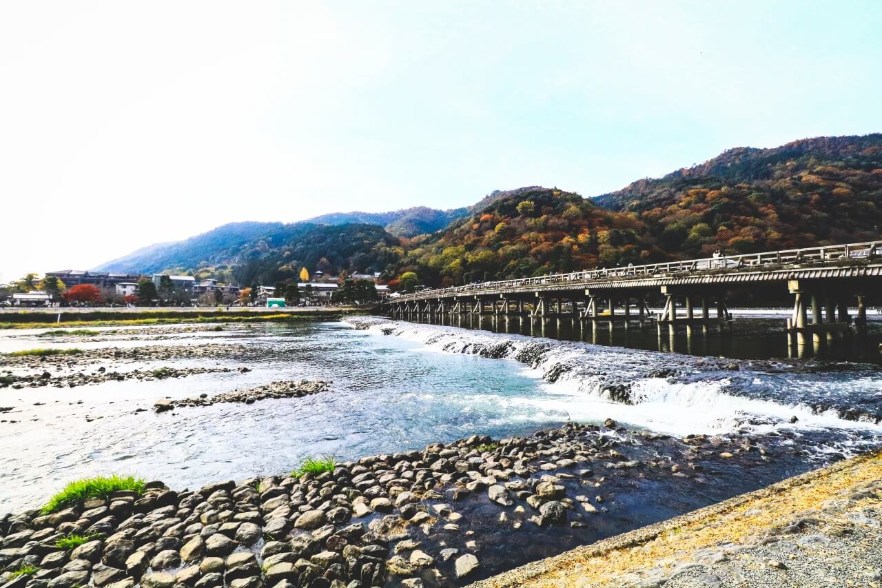 京都の渡月橋